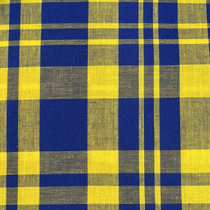 SO TOUFA Madras bleu et jaune