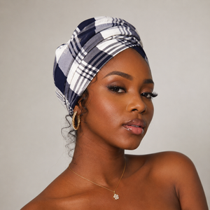 SO TOUFA Madras bleu marine