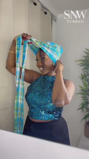 SO TOUFA Madras bleu